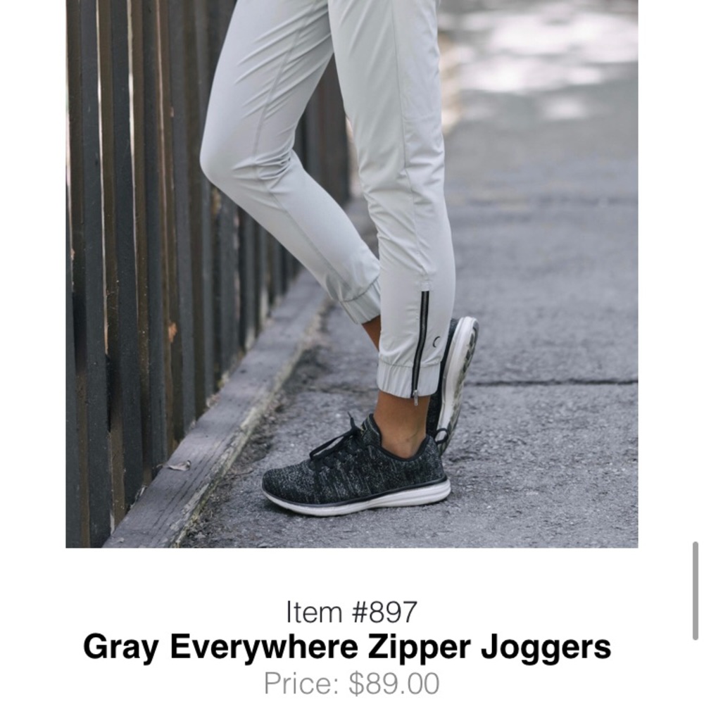 Zyia Everywhere Zipper Jogger